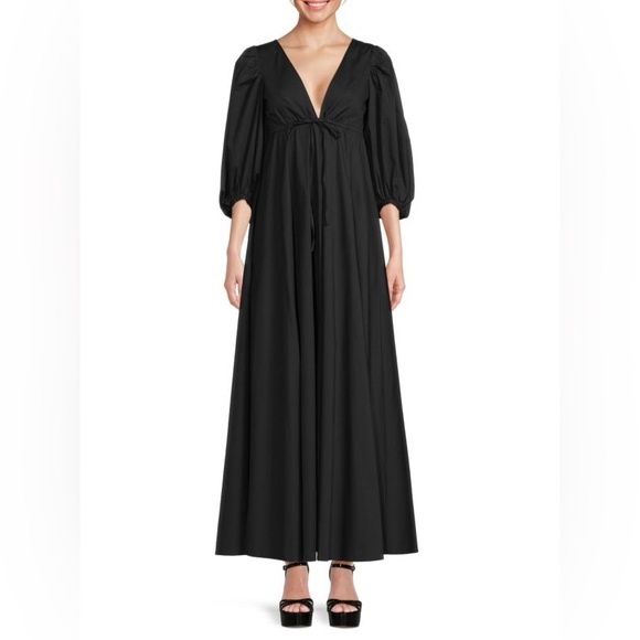 NWT - STAUD Amaretti Dress in Black - Size L - Picture 1 of 3